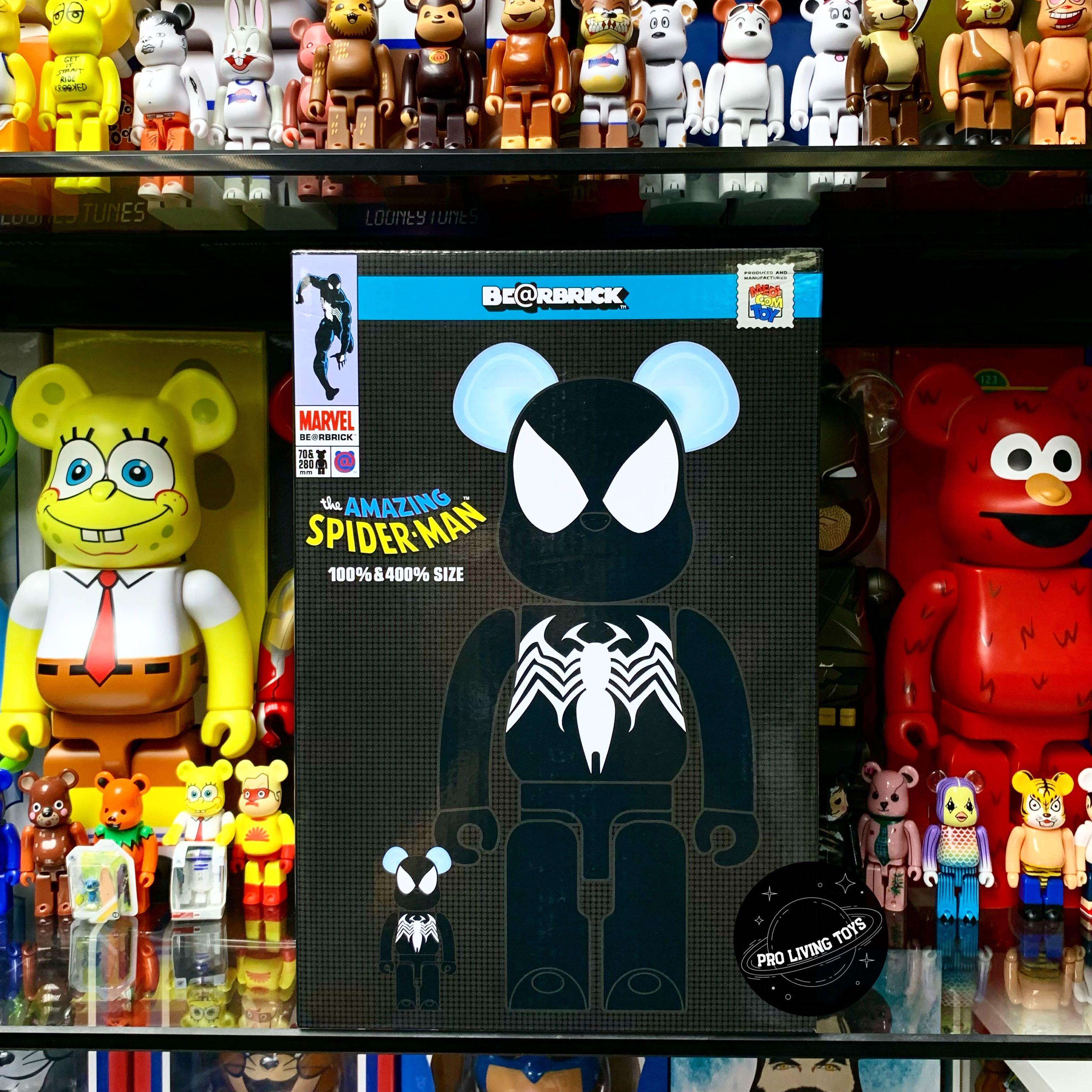 現貨發售IN STOCK]    BE@RBRICK - Spider-Man Black Costume 400%+100