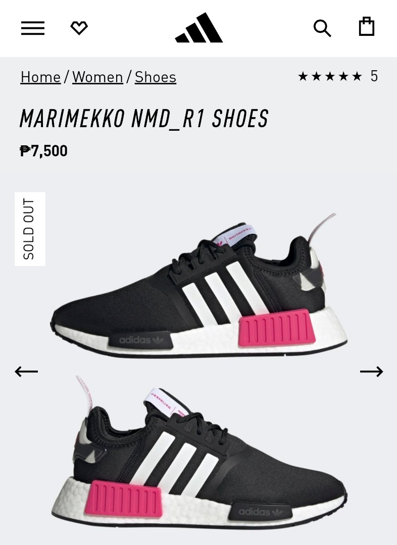 Adidas MARIMEKKO NMD_R1 UK 7, Women's 