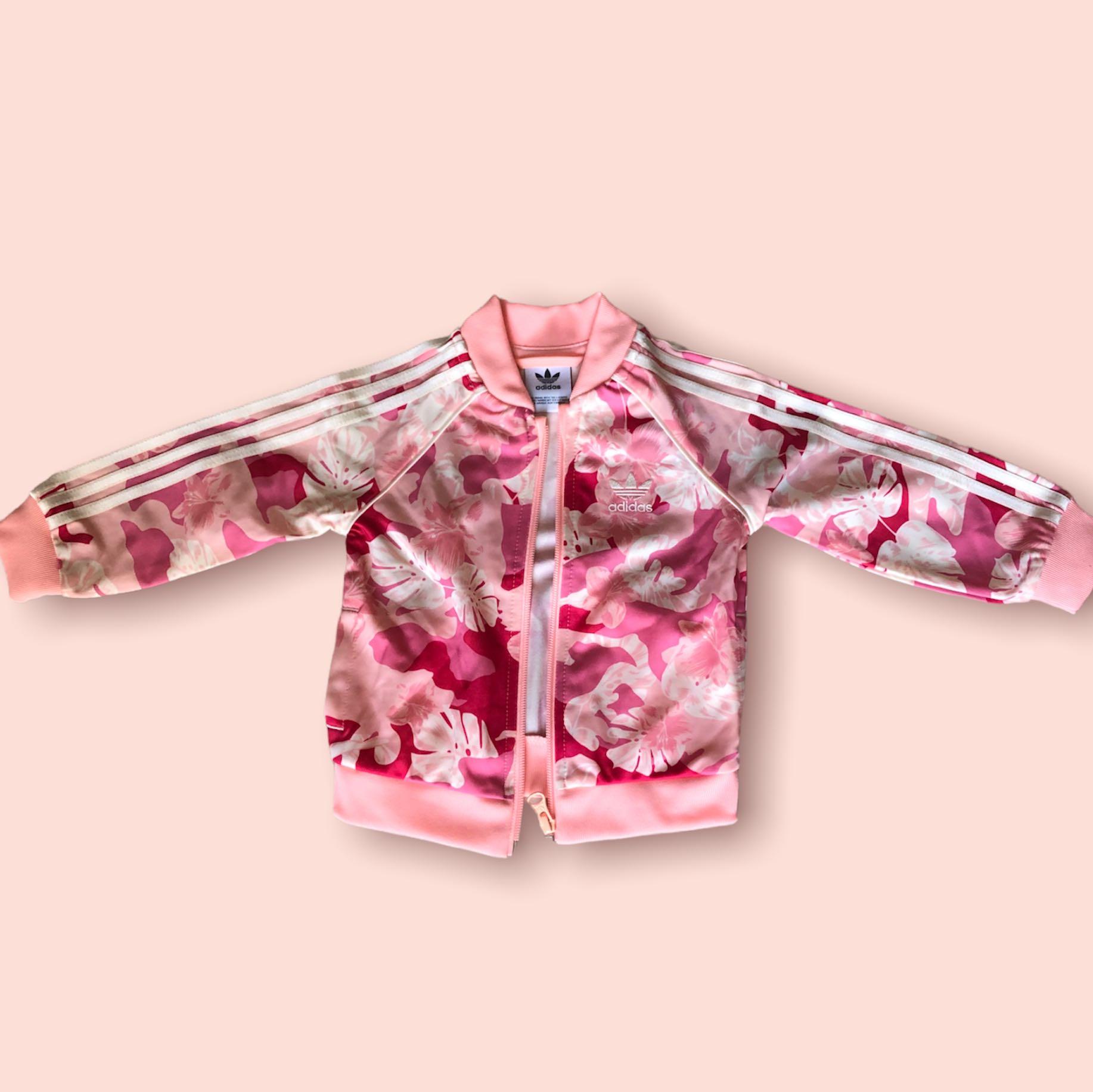 Adidas Pink Track Suit Jacket & Pants, Babies & Kids, Babies & Kids