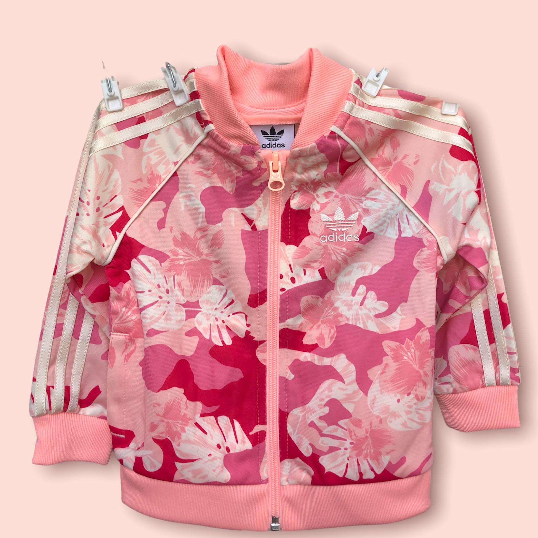 Adidas Pink Track Suit Jacket & Pants, Babies & Kids, Babies & Kids