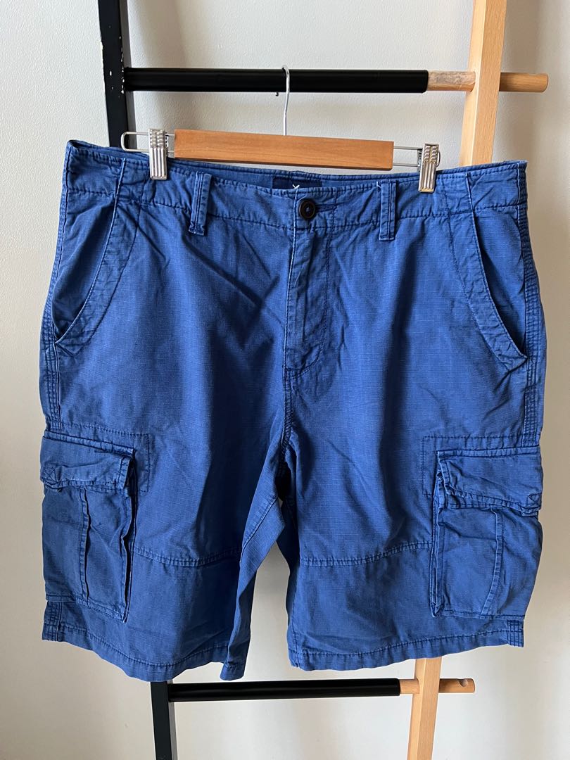 AMERICAN EAGLE MEN's CARGO SHORTS BLUE 