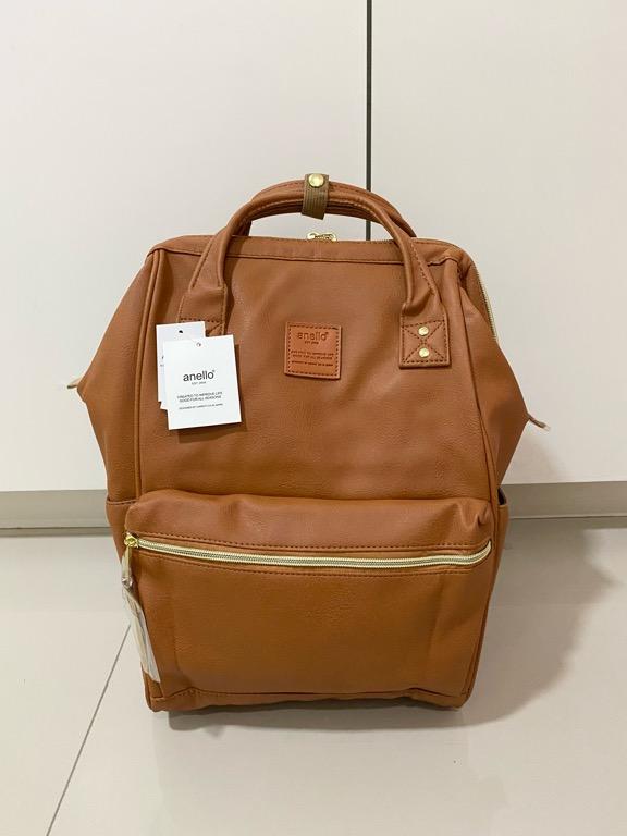 anello Faux Leather Mini Backpack - Brown (AT-B1212 BR) ｜ DOKODEMO