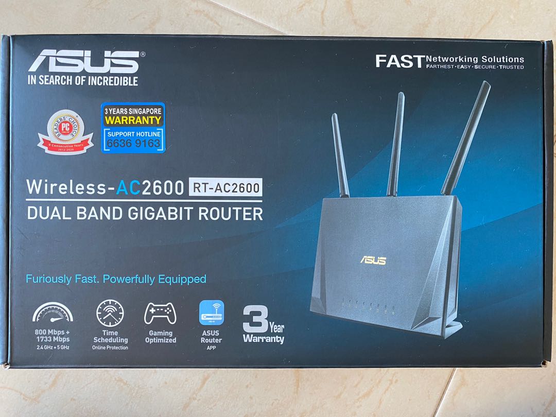 ASUS RT AC-2600 router, Computers & Tech, Parts & Accessories ...