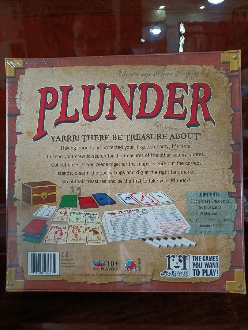 PLUNDER board game authentic, Hobbies & Toys, Toys & Games on Carousell
