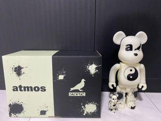 Instock Bearbrick Atmos Nylon Japan 100% & 400%, Hobbies & Toys 