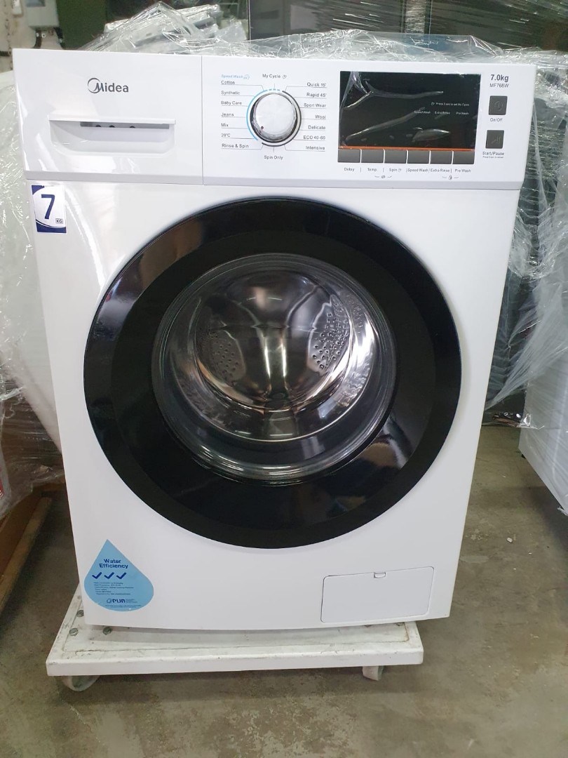 Best deal Model MF768W Midea 7kg front load Washing machine, TV