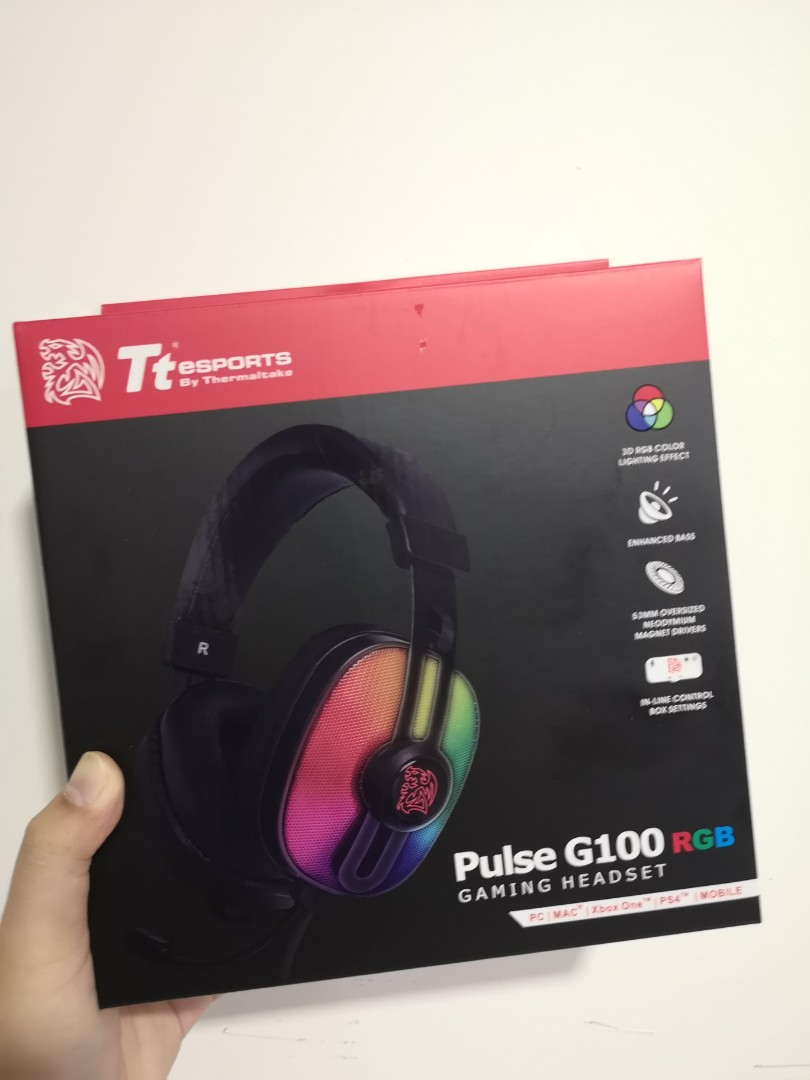 Tt esports pulse g100 rgb gaming headset 2025