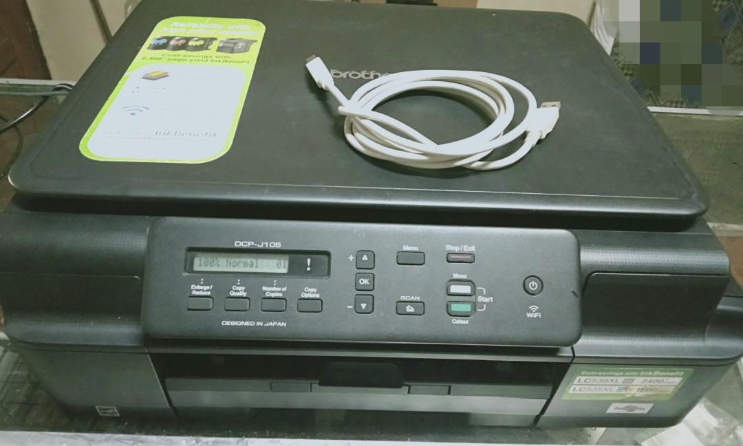 brother DCP j105 3 in1 printer, Computers & Tech, Printers, Scanners