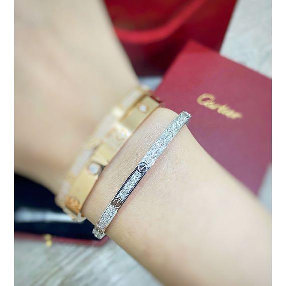 Cartier thin love bracelet diamonds new arrivals