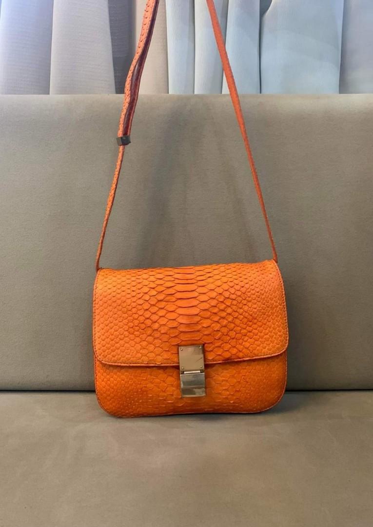 Celine box bag python shop