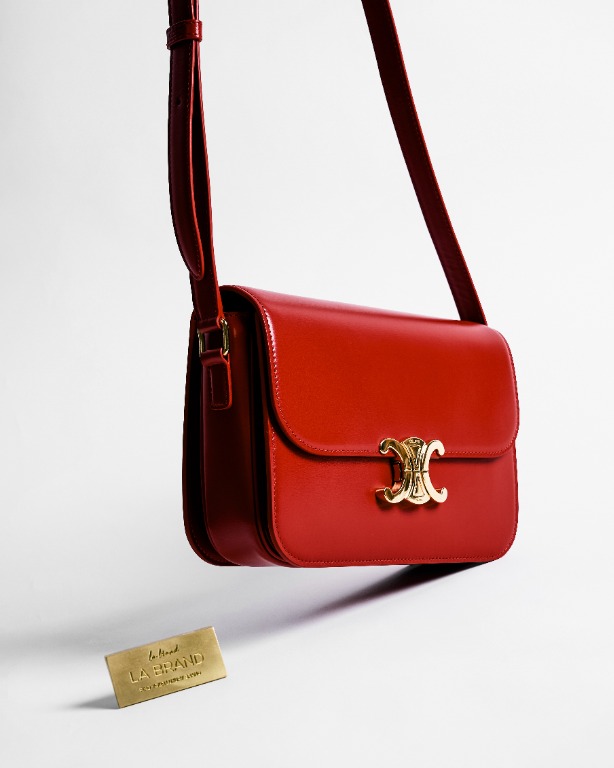 Celine triomphe red sales