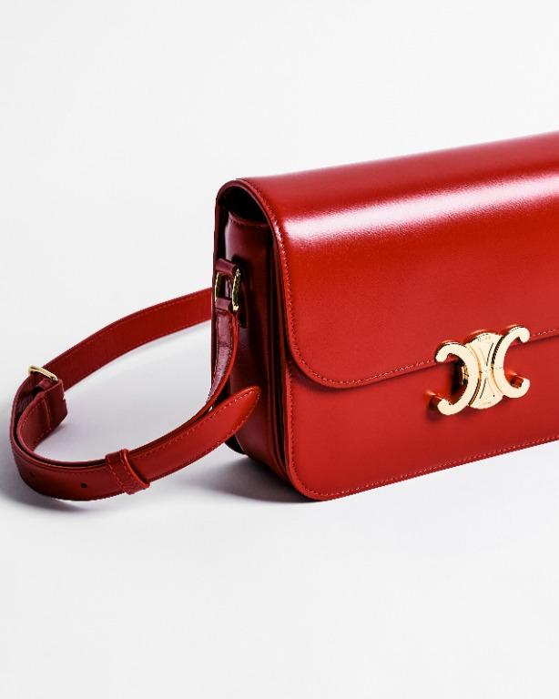 Celine hot sale triomphe red