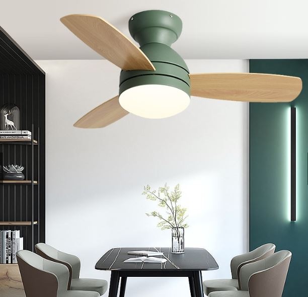Children's Leaf Fan Light Nordic Simple Living Room Dining Electric