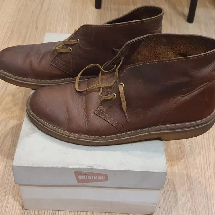 Clarks Desert Boot UK8, Fesyen Pria 