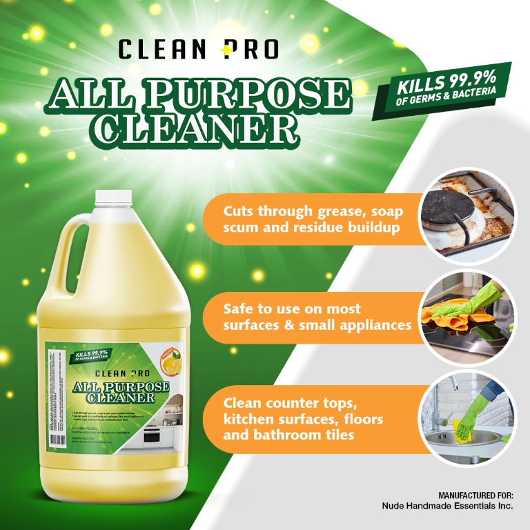 Clean Pro All Purpose Cleaner, Furniture & Home Living, Cleaning