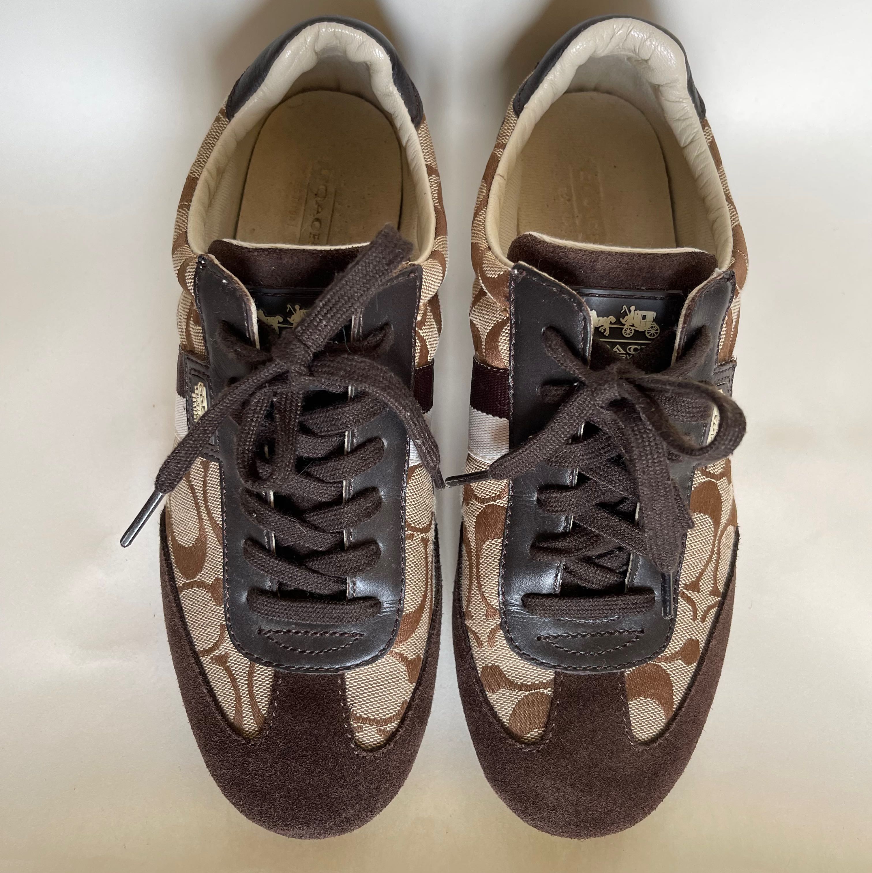 Coach canvas best sale sneakers