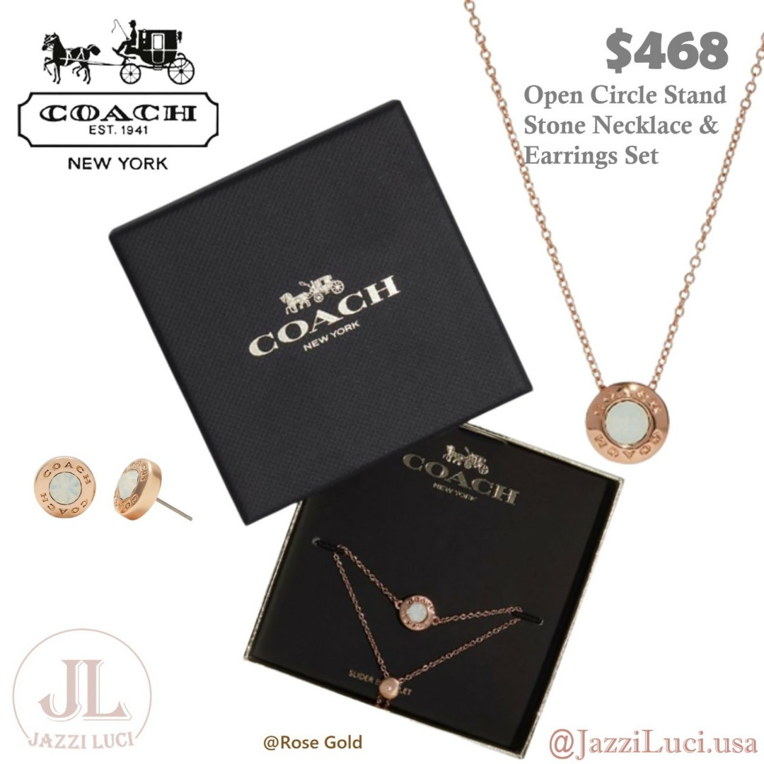 coach earring set