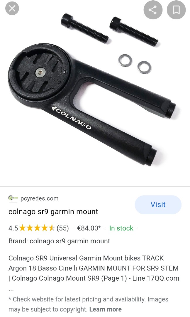 Colnago sr9 garmin new arrivals mount