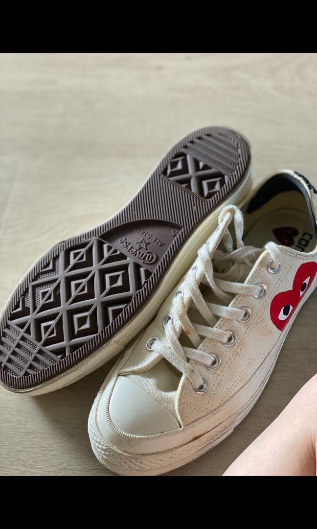 Cdg converse new arrivals womens size 5