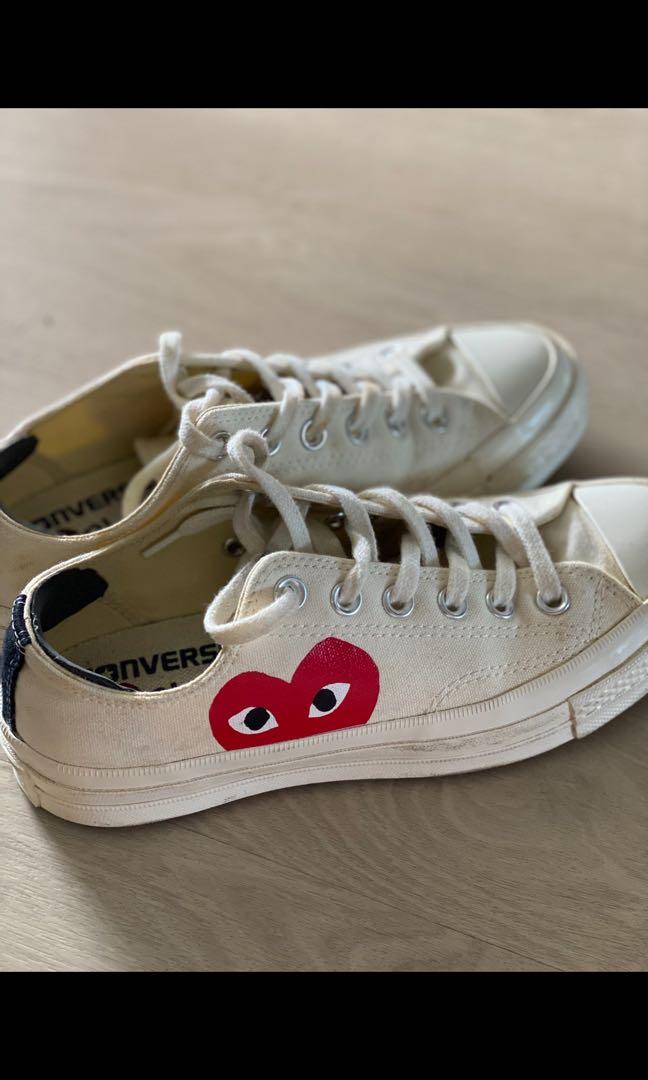 Converse COMME DES GARCONS PLAY X CONVERSE CHUCK TAYLOR 1970S OX BEIGE size 5