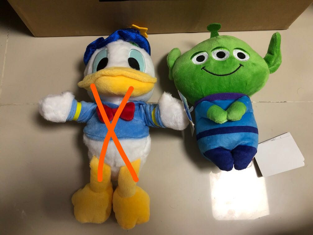 Disney Donald Duck Wizard / Toy Story Alien Chokkorisan plush, Hobbies