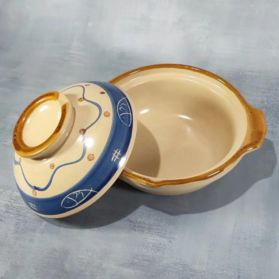 Donabe Blue 1 pc (Category: Other Kitchenware & Tableware) located in Silang. Submitted by smallwarescollectibles (Listing ID 1160208016, Image 3). Description: Donabe Blue 1 pc @ P550 D:7.8" H:2.5" ❇️New with Box.