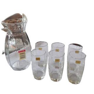 drinking glass set with pitcher - luminarc