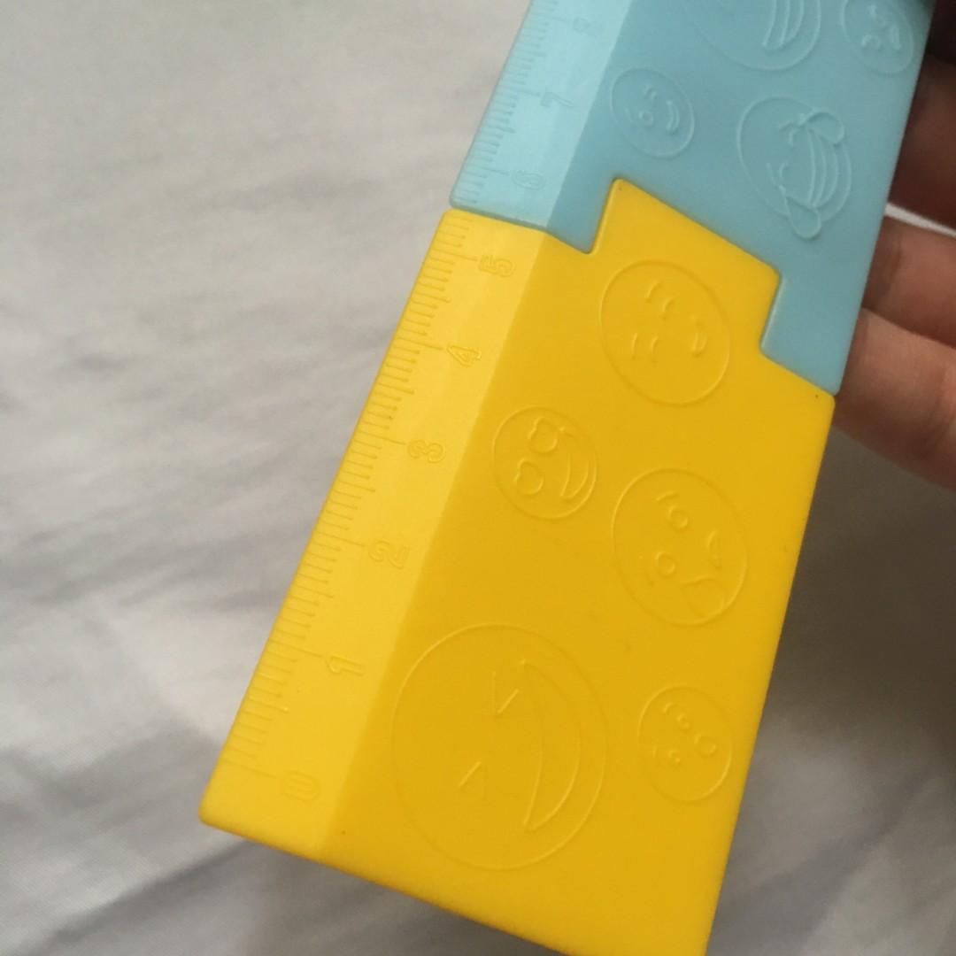 Emoji smiley detachable ruler and stencil (unused), Hobbies & Toys ...