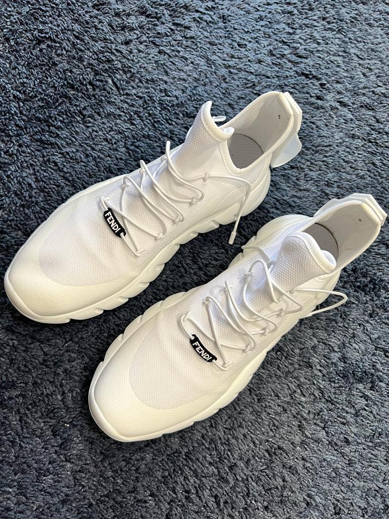 White fendi sneakers online