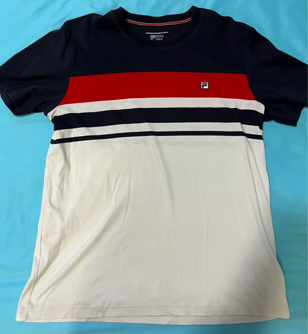 Fila Modern Heritage Tee Men s Fashion Tops Sets Tshirts Polo Shirts on Carousell