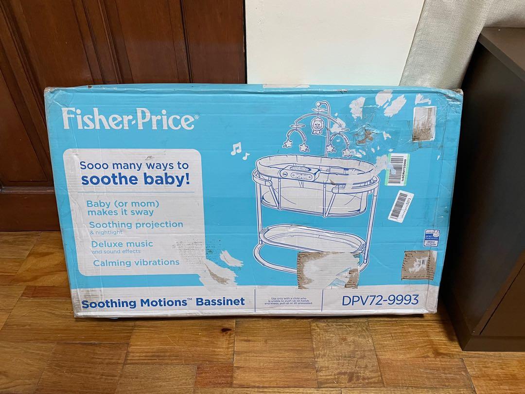 Fisher price soothing motions bassinet hot sale dimensions