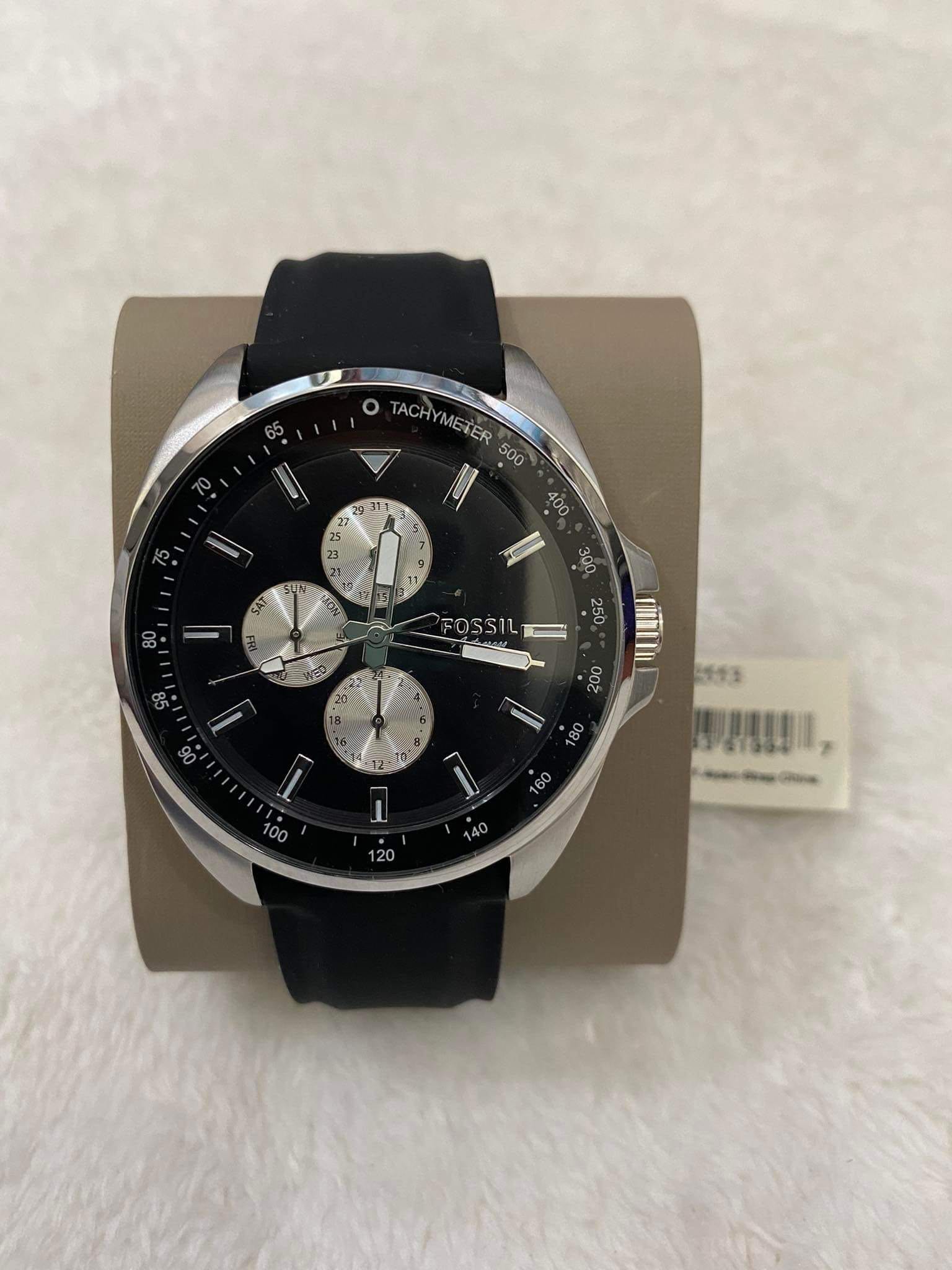 Fossil Rubber Men's Watch, Men's 