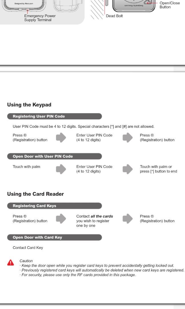 RITETOUCH DIGITAL DOOR LOCK User Manual iRevo .