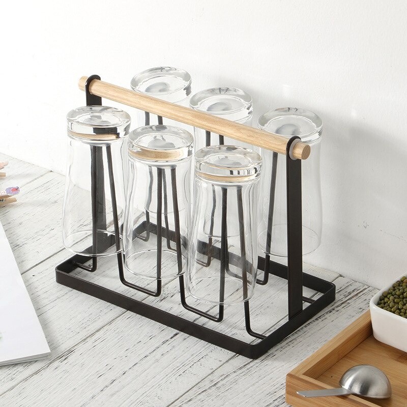 Glass cup rack 2025