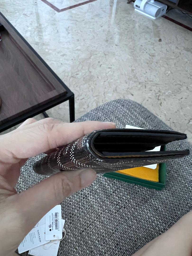 GOYARD Zip Around Coin Card Wallet Black