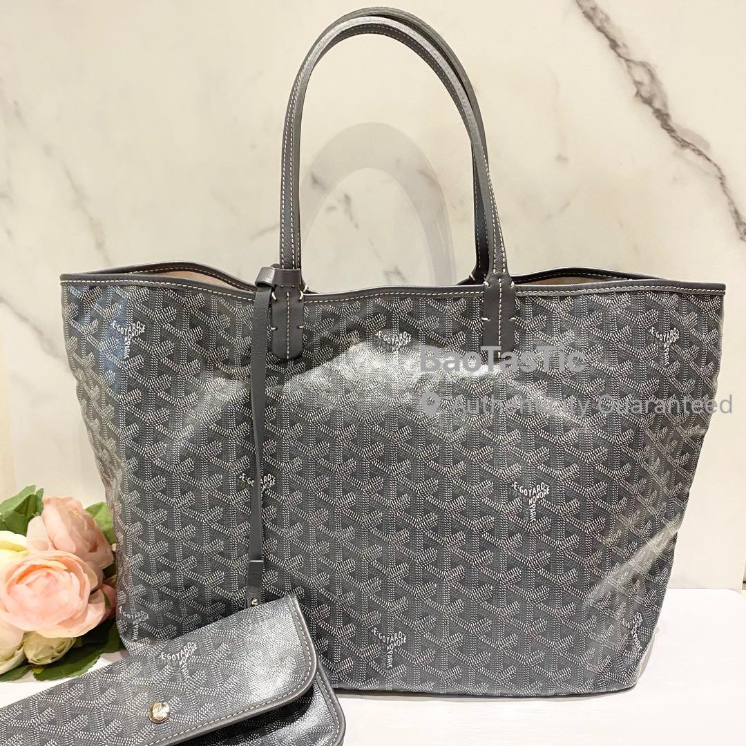 Goyard st louis pm in gray with bag organizer, Luxury, Bags & Wallets on  Carousell