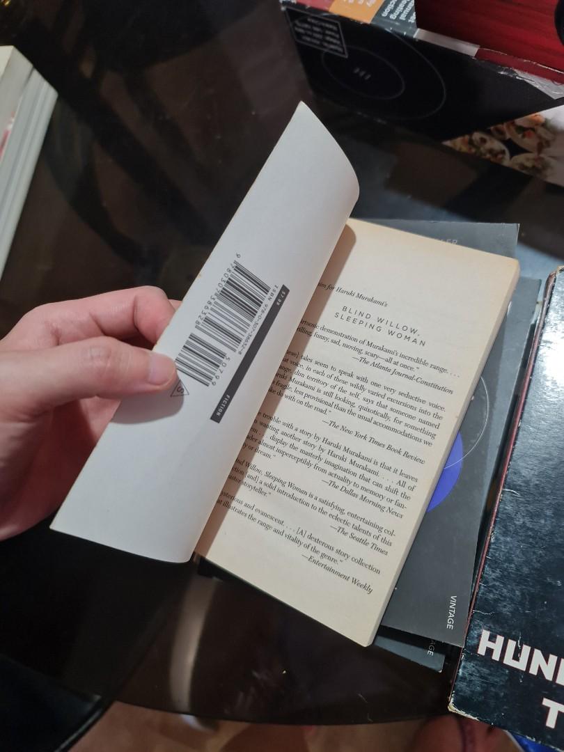 Haruki Murakami Blind Willow, Sleeping Woman (Category: Storybooks) located in Bacoor. Submitted by anan16 (Listing ID 1160147879, Image 2). Description: Pick up courier only No shoppee check out, No gcash kkb Shippiny care of buyer Mop: gcash / bank transfer Pre-loved but well taken care of. No creases or writings on pages..