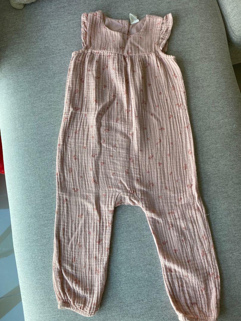H M Girl Jumpsuit Babies Kids Babies Kids Fashion on Carousell