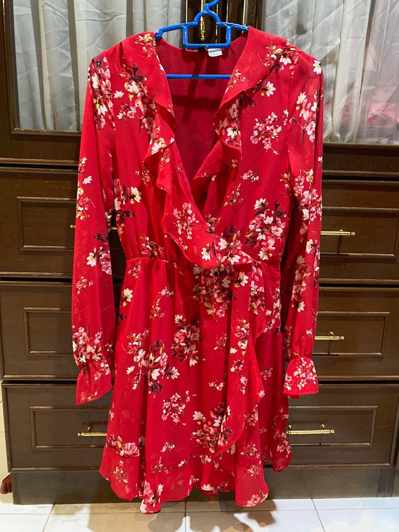 H&m red romper hot sale