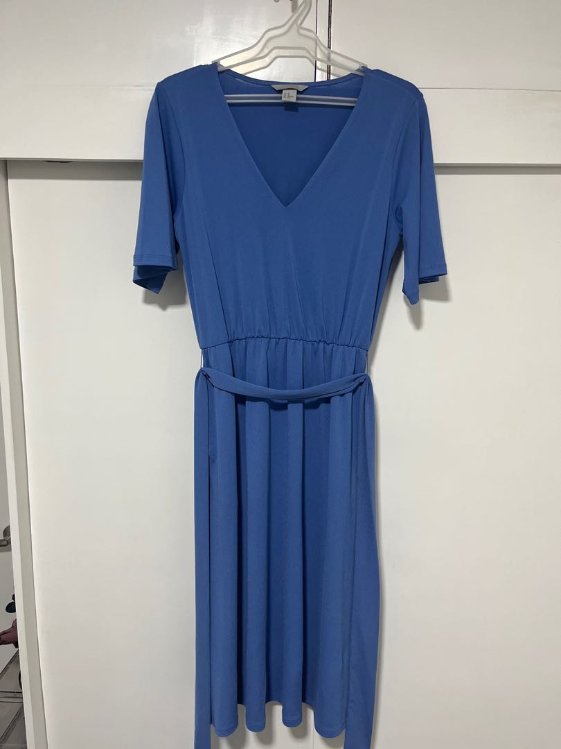 H&M Midi Dress, Women's Fashion, Dresses & Sets, Dresses on Carousell