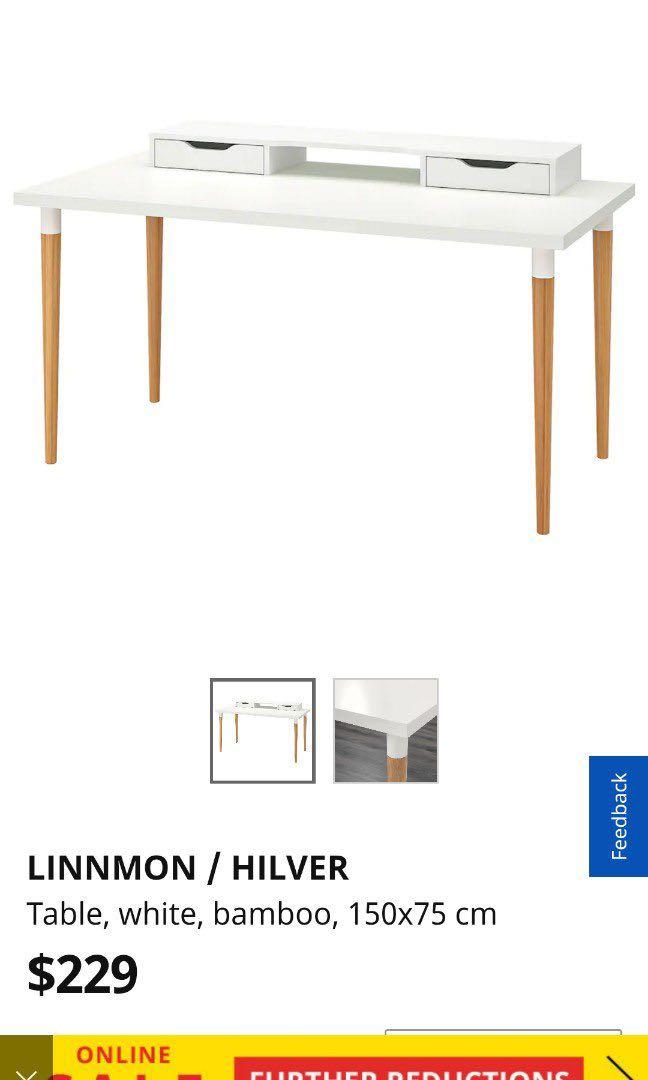 Linnmon sales hilver desk