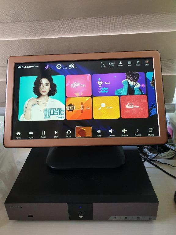 InAndOn Karaoke Player with 21 inch Touchscreen, Audio, Other Audio