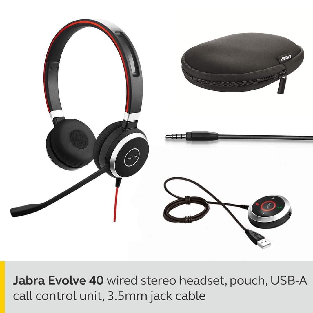 Jabra Evolve 40, Audio, Headphones 