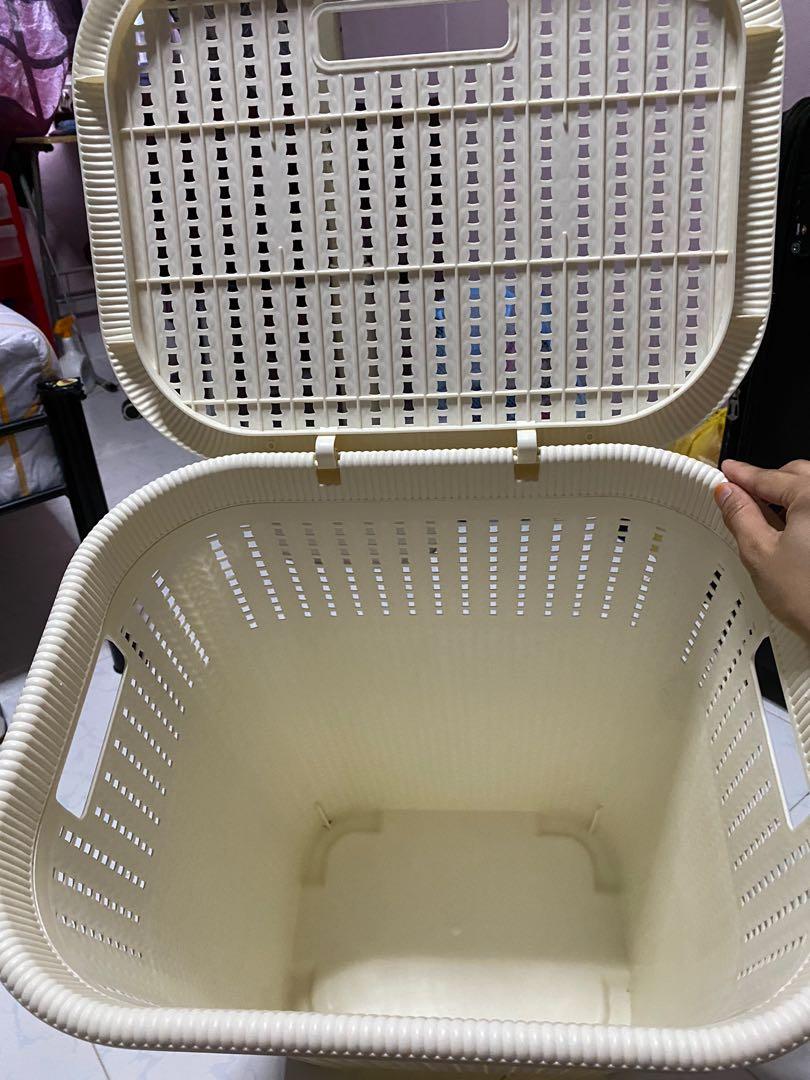 Japan Home Laundry Basket with Lid, Furniture & Home Living, Home