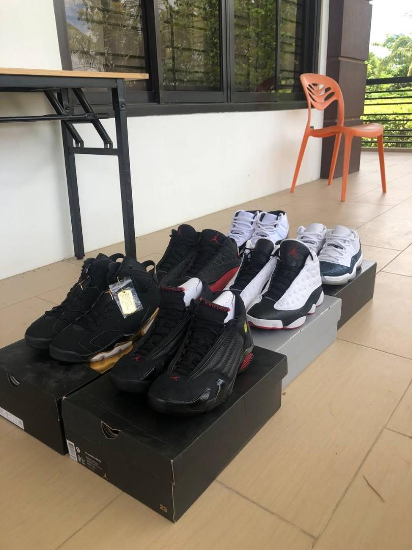 Jordans (Category: Sneakers) located in Talavera. Submitted by projecthype (Listing ID 1160224758, Image 2). Description: For Sale Jordan 6 DMP- 12,000(Reserved) Jordan 14 Last Shot- 12,000 Jordan 11 Concords- 11,000 Jordan 11 Low Snakeskin Navy- 8,000(Sold) Jordan 13 Bred- 10,000 Jordan 13 He Got Game- 9,000 All size 9 All used once or twice Jordan 6 Brandnew Can be sold individually or as pack Negotiable if as pack DM me.