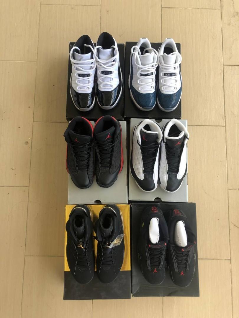 Jordans (Category: Sneakers) located in Talavera. Submitted by projecthype (Listing ID 1160224758, Image 1). Description: For Sale Jordan 6 DMP- 12,000(Reserved) Jordan 14 Last Shot- 12,000 Jordan 11 Concords- 11,000 Jordan 11 Low Snakeskin Navy- 8,000(Sold) Jordan 13 Bred- 10,000 Jordan 13 He Got Game- 9,000 All size 9 All used once or twice Jordan 6 Brandnew Can be sold individually or as pack Negotiable if as pack DM me.