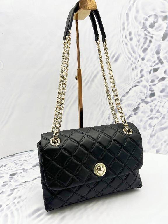 KATE SPADE QUILTED CALFSKIN LEATHER CHAIN SHOULDER BAG, Luxury, Bags &  Wallets on Carousell