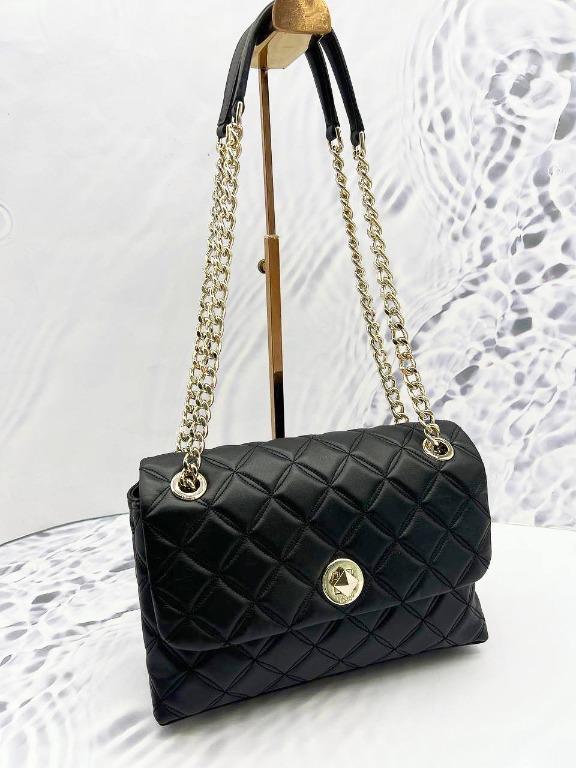 Kate spade black purse with chain shop