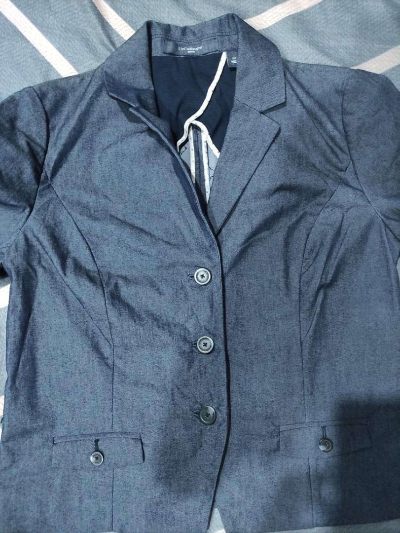 Liz Claiborne Denim Jacket Women s Fashion Coats Jackets and