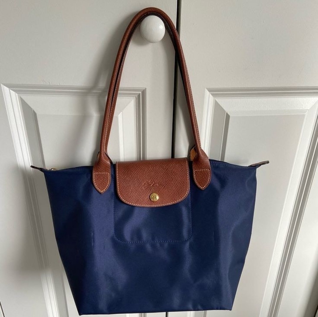 Longchamp Le Pliage Cuir top handle small size, Luxury, Bags & Wallets on  Carousell